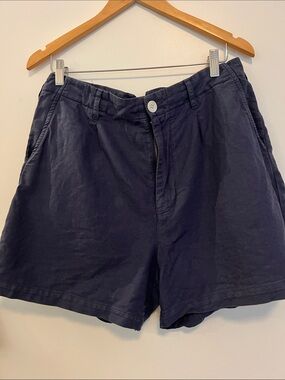 Alex Mill Navy Linen Cotton Shorts